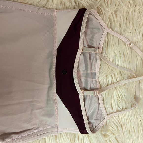 Lululemon hot spell tank - pink RUCHED SIDE - size 4 - Picture 7 of 10